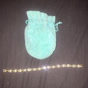 7 Carat White Gold and Gold Diamond Bracelet